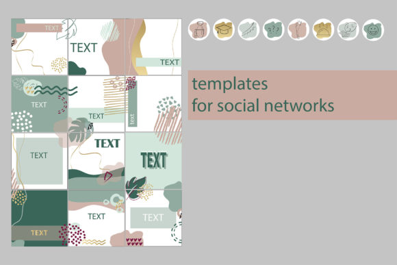 A Set of Vector Web Pages with Abstract: Designing for Modern Digital Experiences