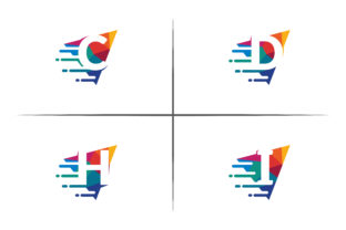 Cdhi Colorful Mosaic Logo: A Dynamic Vector Design for Modern Branding