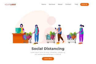 Customers Maintain Social Distance and the Role of Vector Graphics in Modern Communication