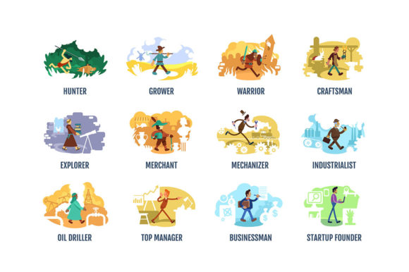 Historical Period People 2D Vector Web: A Unique Resource for Design and Education