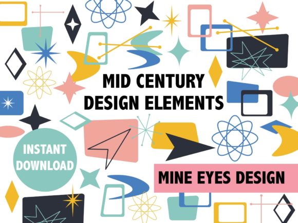 Mid Century Clipart: A Timeless Design Resource for Modern Creatives