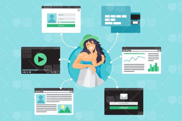 Online Life and Web Life of Woman